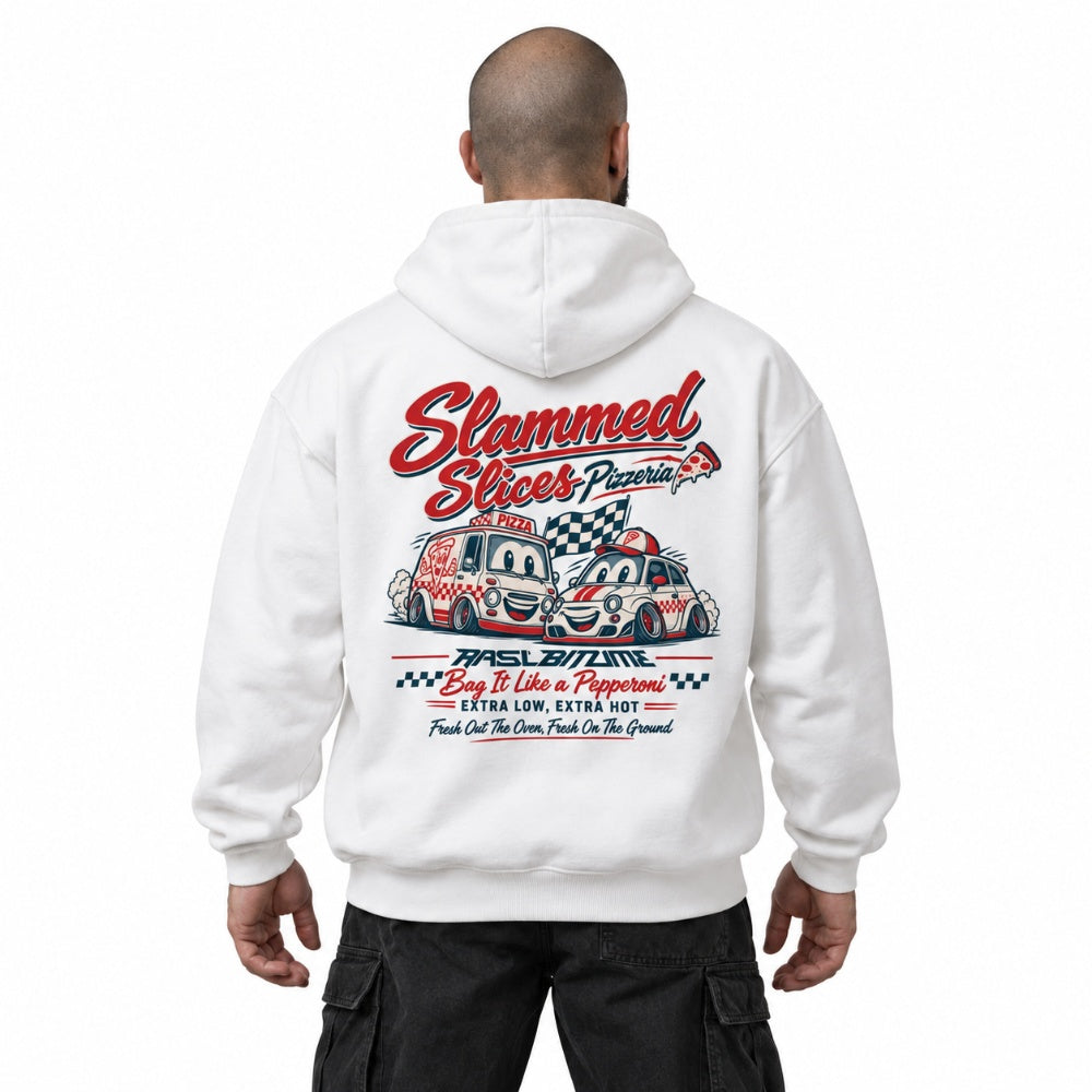 Unisex Slammed Slicer Pizzeria Rasl’Bitume Hoodie