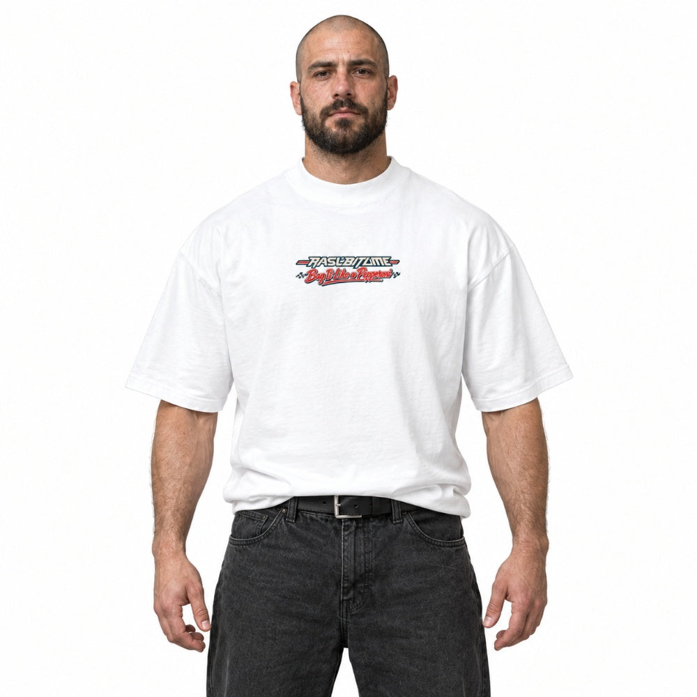 Unisex Slammed Slicer Pizzeria Rasl’Bitume Oversized T-Shirt