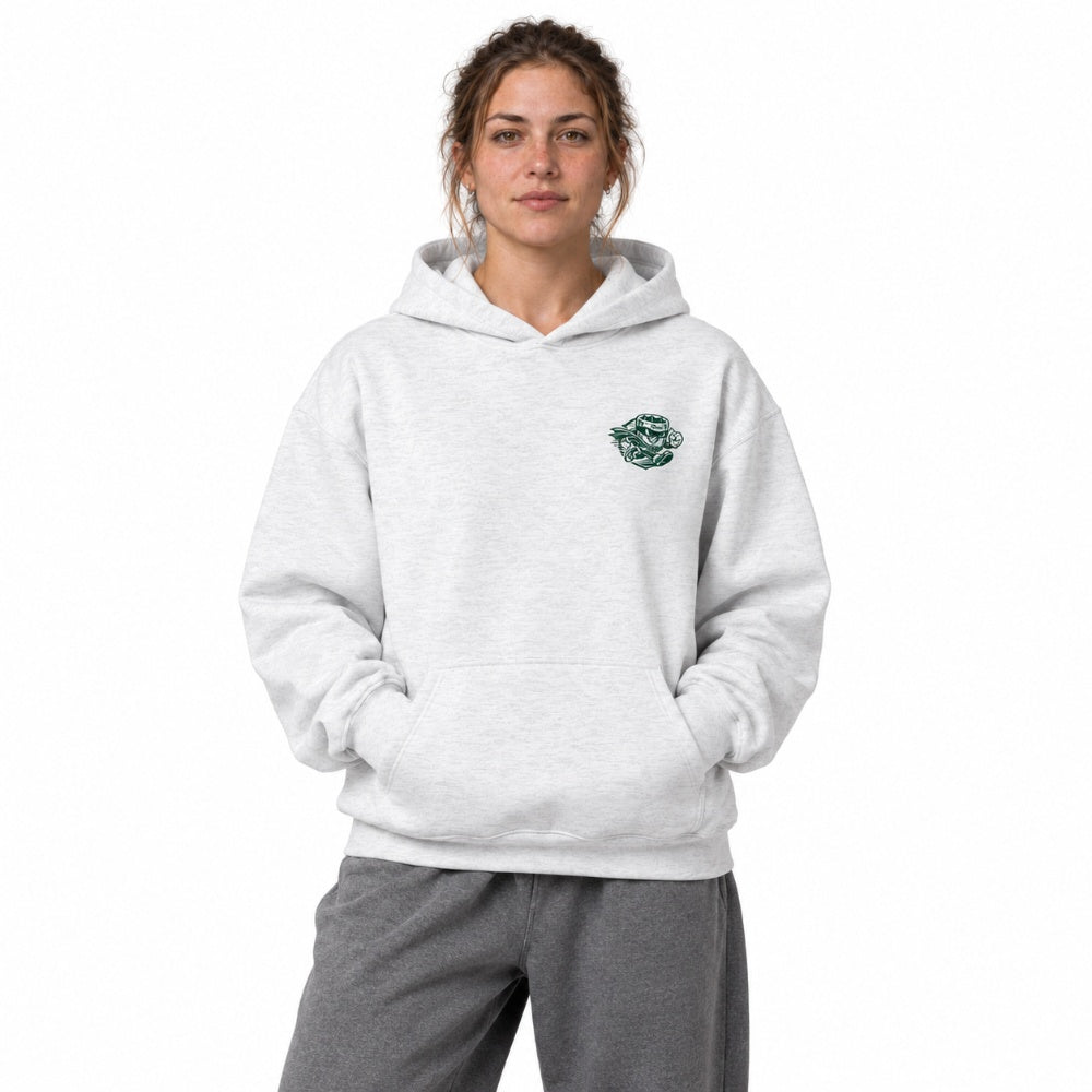 Uniseks oversized hoodie Gone Before You Blink Rasl’Bitume