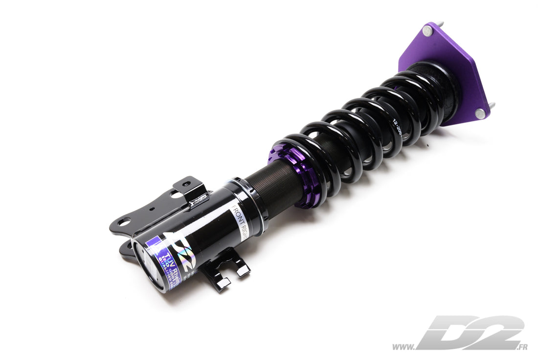 Assetto coilover D2 Street per Subaru Impreza WRX / STI GD e GG (5x100, 00-07) – vista 3