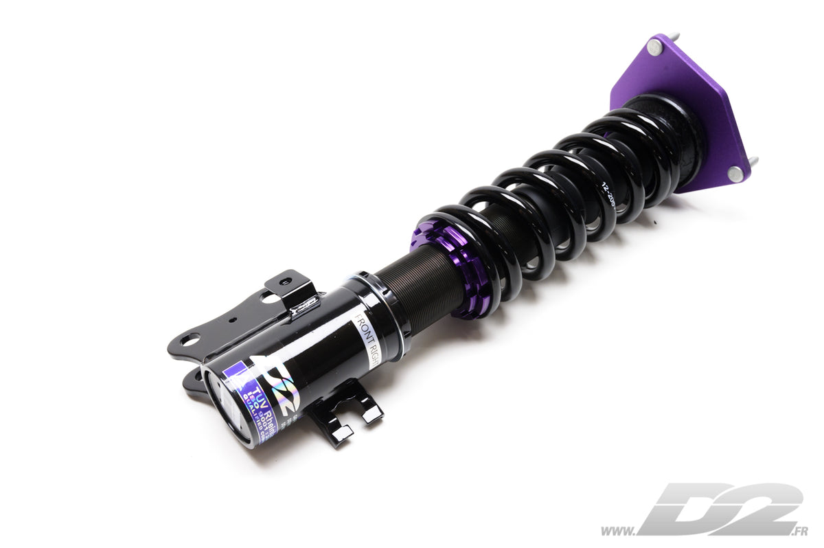 Assetto coilover D2 Street per Subaru Impreza WRX / STI GD e GG (5x100, 00-07) – vista 3