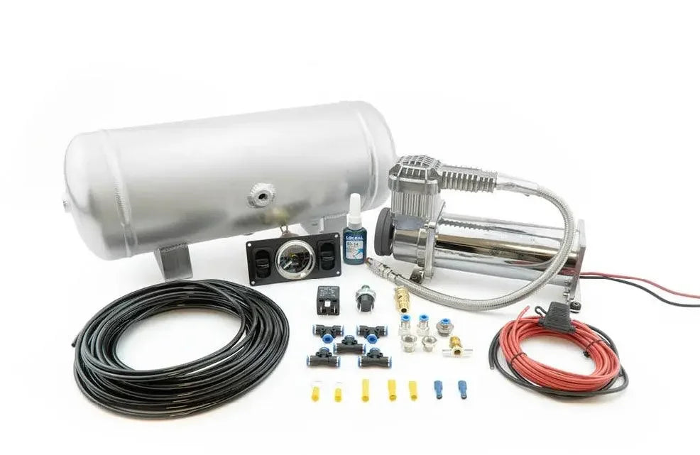 Kit Air Ride Complet Gamechanger + Gestion Manuelle pour VW Coccinelle & Karmann Ghia – Essieu avant à rotules – gestion manuelle STREETEC 1