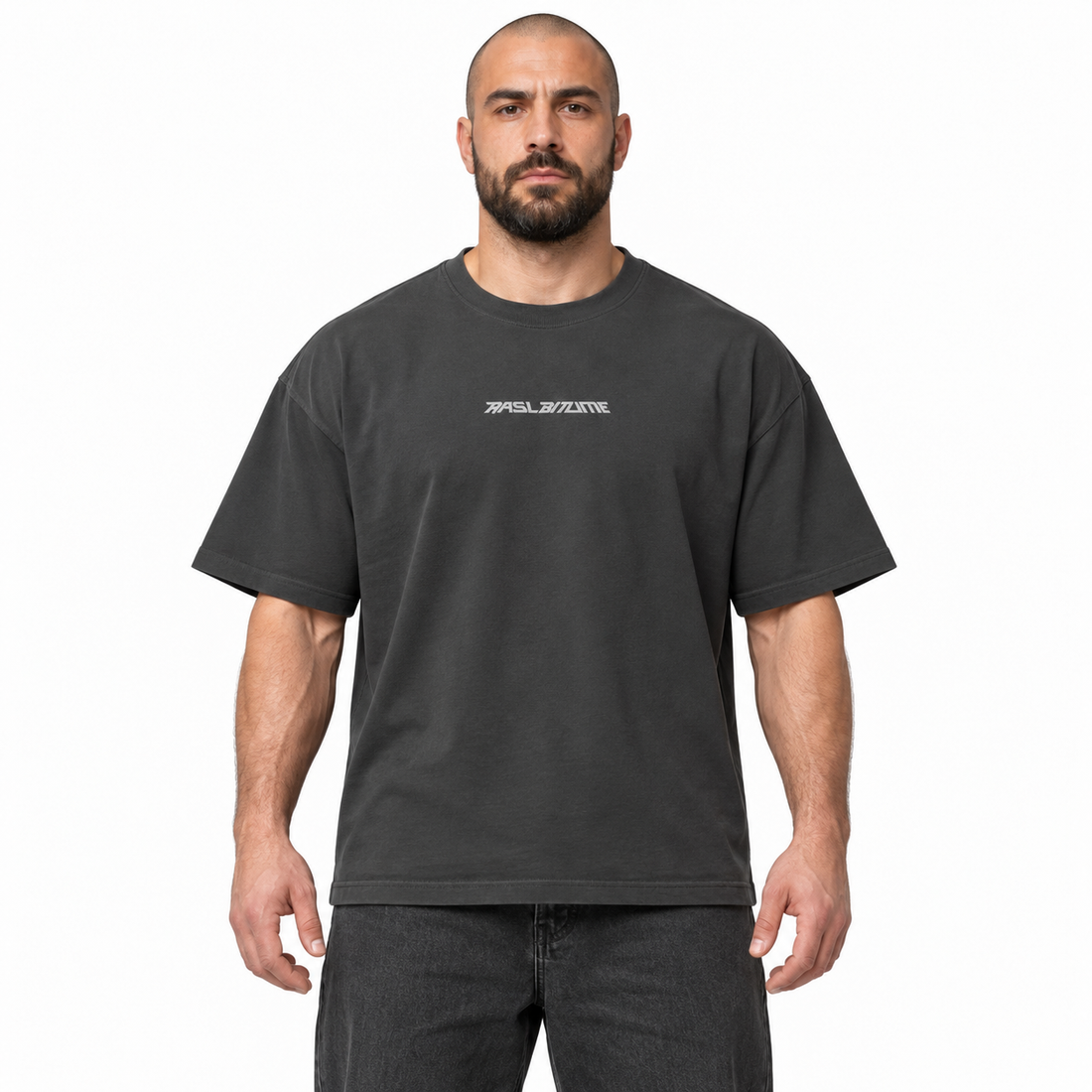 Oversized verwassen T-shirt Golf’cat Rasl’Bitume uniseks – weergave 2