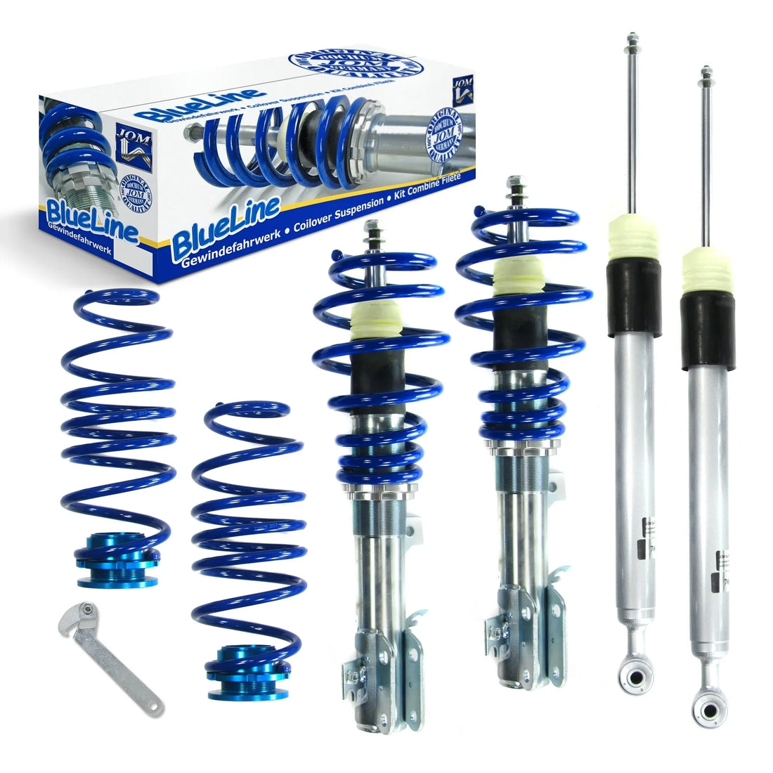 Kit Ammortizzatori Regolabili BlueLine – Ford Fiesta 7 JA8/JR8 (2008-2017) + TÜV – vista 2