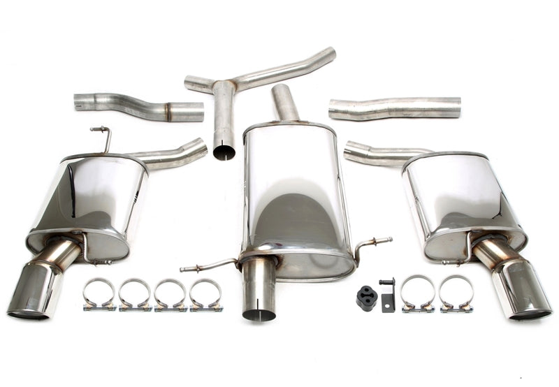 Duplex Ligne d'échappement inox 1 × 100 mm gauche + droite pour Audi A4 berline. + Avant type 8K-B8 / A5 type 8T-B8 / A5 Cabriolet type 8F-B8 — TA Technix