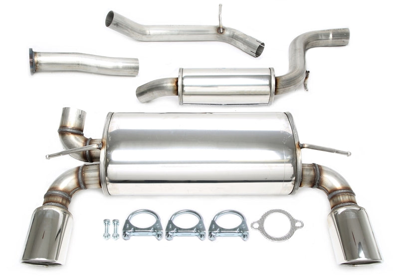 Duplex Ligne d'échappement inox 1 × 100 mm gauche + droite pour Volvo C30 T5 Typ M — TA Technix