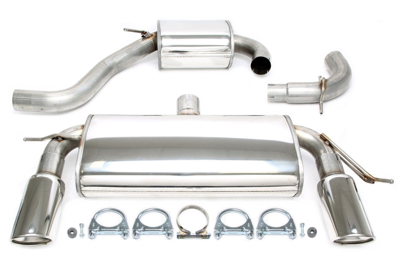 Duplex Ligne d'échappement inox 1 × 100 mm adapté fürVW Golf V/VI / Audi A3 8P — TA Technix