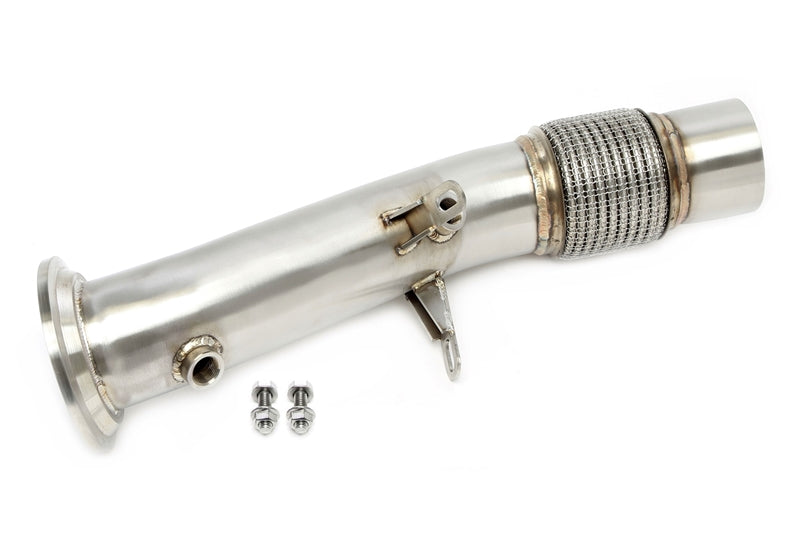 Downpipe sans catalyseur avec flexible pour BMW 1er Série Typ F20, F21, 2er Série Typ F22, F23, 3er Série Typ F30, F31, F34 , G20, G21, 4er Série Typ F32, F33, F36, 5er Série Typ G30, G31, X3 Typ G01, X4 Typ G02 - code moteur B48 — TA Technix