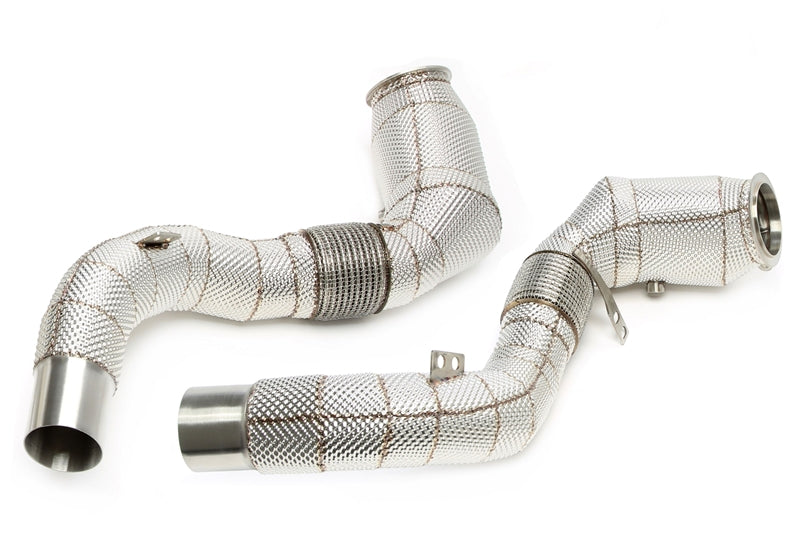 Downpipe avec catalyseur et flexible pour BMW 5er Série F07,F10,F11, 6er Série Typ F12,F13,F06, 7er Série Typ F01,02,F03, X5 Typ F15, X6 Typ F16 - code moteur N63N — TA Technix