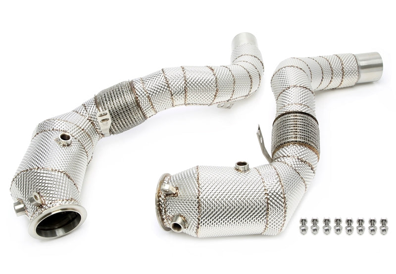 Downpipe avec catalyseur et flexible pour BMW 5er Série F07,F10,F11, 6er Série Typ F12,F13,F06, 7er Série Typ F01,02,F03, X5 Typ F15, X6 Typ F16 - code moteur N63N — TA Technix