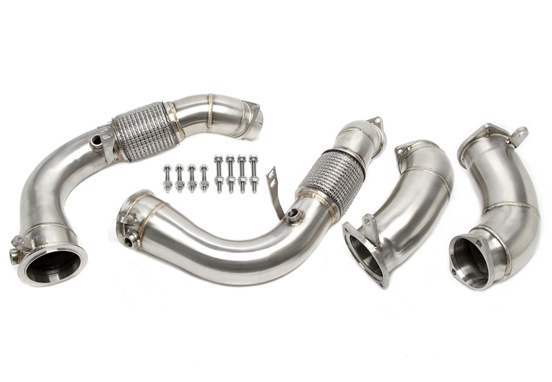 Downpipe sans catalyseur avec flexible pour BMW X5M (G05), X6M (G06) - modèles avec code moteur S68 — TA Technix