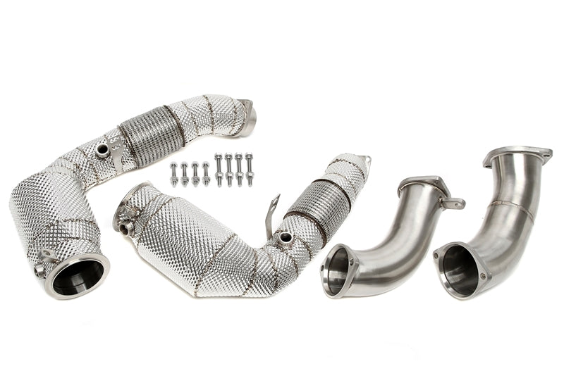 Downpipe avec catalyseur et Écran thermique pour BMW X5M (G05), X6M (G06) - modèles avec code moteur S68 — TA Technix