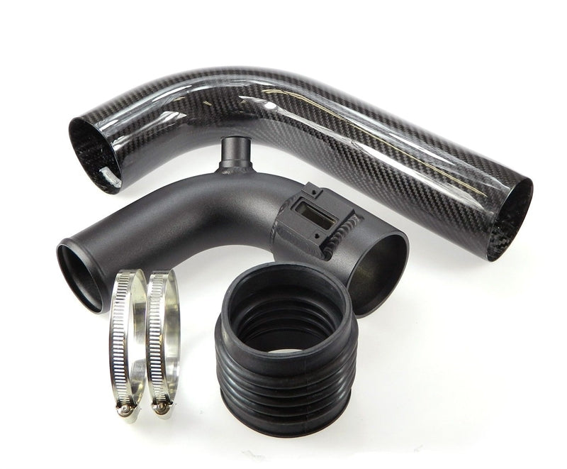 Carbon-Saugrohr adapté extension pour Airbox 114VW005 avec K04 turbocompresseur Audi TT (8J)/ Seat Leon (1P)/ Skoda Octavia, Superb (1Z/3T)/ VW EOS (1F)/ Golf VI (5K/137), Jetta (1K), Passat (3C), Scirocco (137), Tiguan (5N), Sharan (7N) — TA Technix