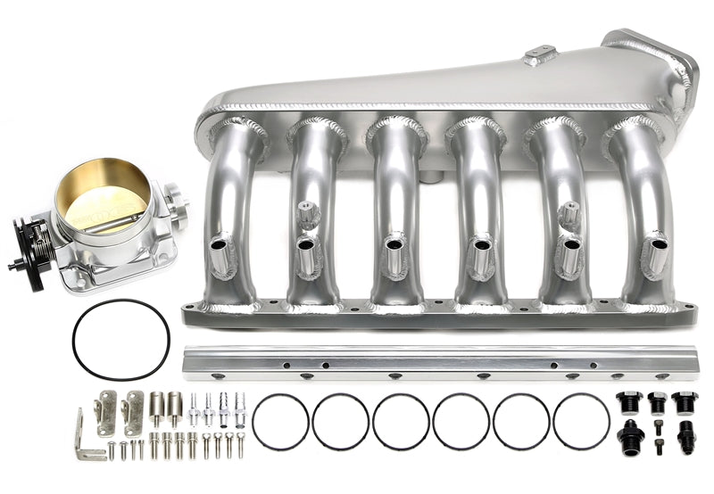 Collecteur d'admission kit argent pour BMW 3 + 5er Série E36 + E46 + E34 + E39 - code moteur M50 — TA Technix