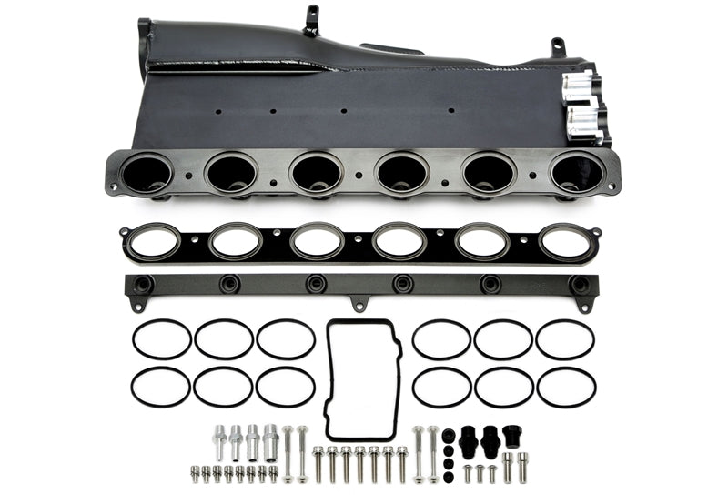 Collecteur d'admission kit noir aluminium pour BMW 1er Série, 2er Série, 3er Série, 4er Série, 5er Série, 6er Série, 7er Série, X3er, X4er - code moteur B58/Gen 1 — TA Technix