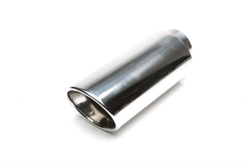 Embout d'échappement inox universel 115 × 125 mm ovale / à bord roulé / biseauté — TA Technix