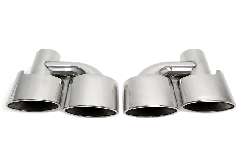 Universelles inox Embout d'échappement zum à souder "H-Rohr simple design" en chromé/brillant pour Mercedes Benz — TA Technix