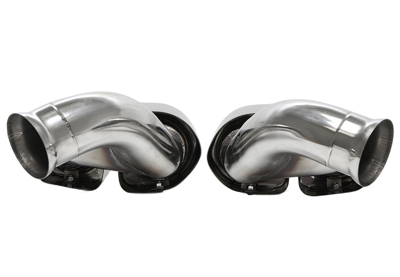 Enjoliveur d'embout à visser "double design carré" en noir/brillant pour Porsche Cayenne (958.2) — TA Technix