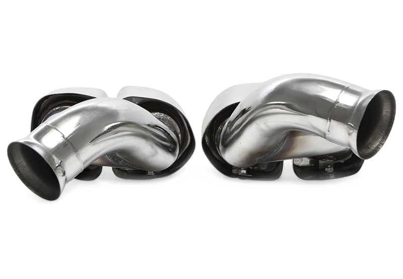 Enjoliveur d'embout à visser "double design brossé carré" pour Porsche Cayenne (958.2) — TA Technix
