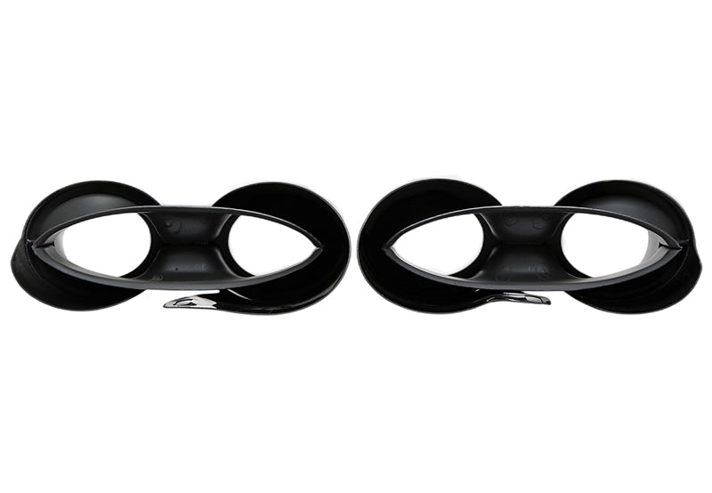 Enjoliveur d'embout à visser "double design" en noir/brillant pour Porsche Panamera - année 2016-2018 (971) — TA Technix