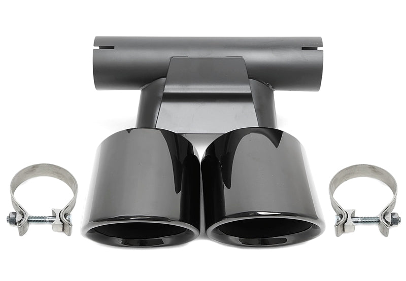 Enjoliveur d'embout à visser "double design" en noir/brillant pour Porsche Boxster/Cayman (981, 987) — TA Technix