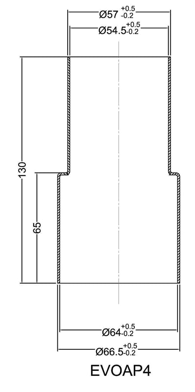 Adaptateur de raccord d'échappement von 55 mm auf 63,5 mm — TA Technix
