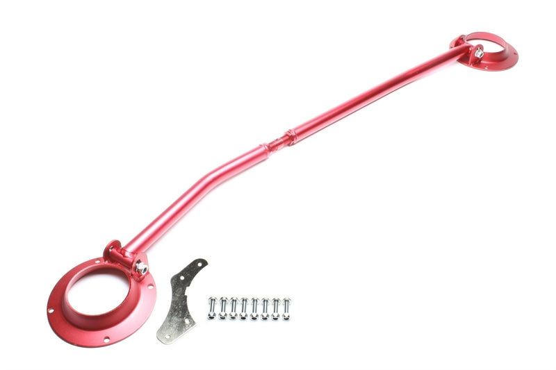 Barre anti-rapprochement aluminium, rouge pour VW Golf II/Jetta II/Corrado — étriers rouges — TA Technix