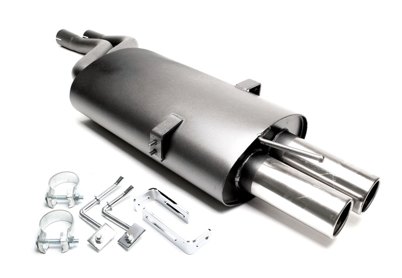 Silencieux sport 2 × 76 mm pour BMW 3er Série E46 berline, -Coupé, -Cabriolet, -Touring — TA Technix