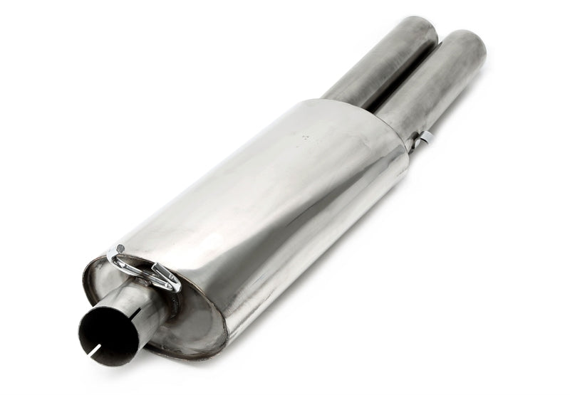 Silencieux arrière 2 × 76 mm rond/à bord roulé aus Ligne d'échappement inox EVOG2A-xx — TA Technix