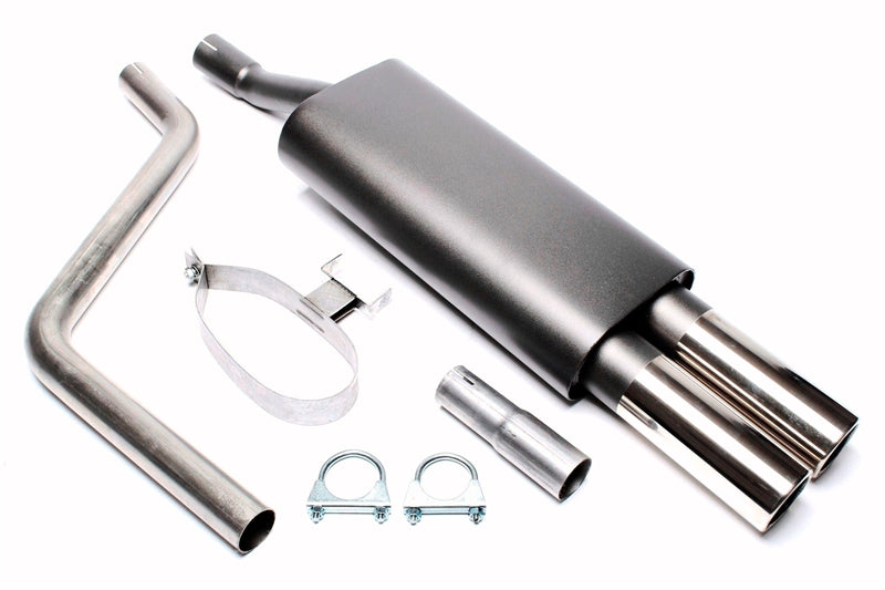 Silencieux sport 2 × 76 mm pour VW Polo, Polo Coupé, Polo Classic 86C — TA Technix