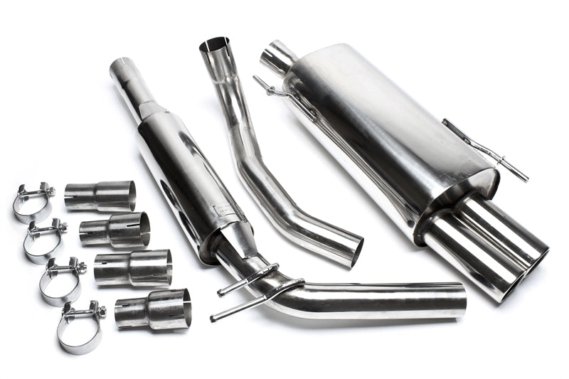 Ligne d'échappement inox 2 × 76 mm pour VW Polo 6N — TA Technix