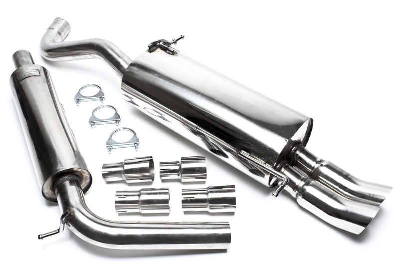 Ligne d'échappement inox 2 × 76 mm DTM pour Skoda Fabia I /VW Polo 9N — TA Technix