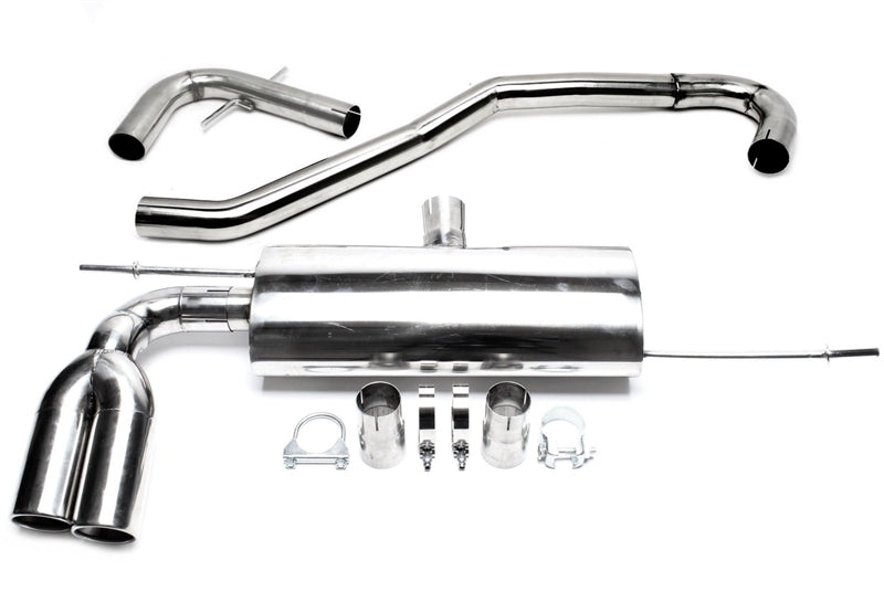 Ligne d'échappement compétition 2 × 76 mm inox pour Audi A3 8P/ VW Golf V 1K, Golf Plus 1KP — TA Technix