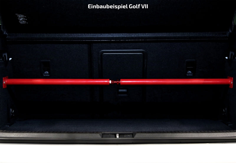 Barre anti-rapprochement acier arrière pour Audi A3 8L / Seat Toledo 1M / Leon 1M / Skoda Octavia 1U / VW Golf IV-VIII / Bora 1J / Scirocco III — étriers rouges — TA Technix