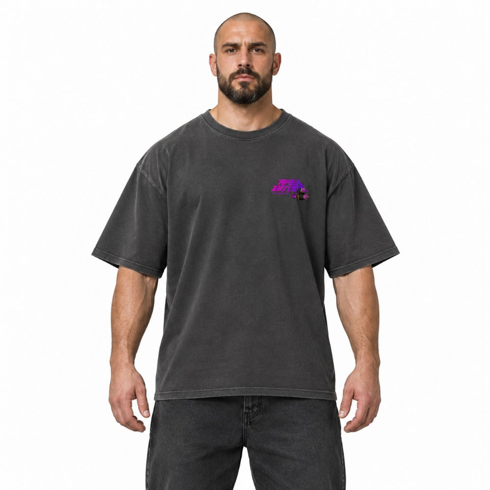 Stanced With Love Rasl’Bitume Unisex Oversized Washed T-shirt
