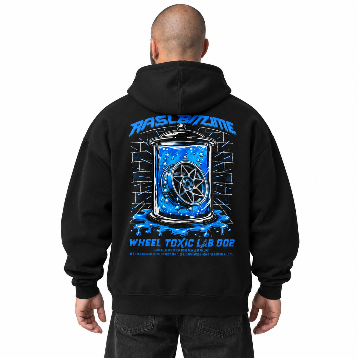 Oversized Wheel Toxic Lab 002 Rasl’Bitume Hoodie