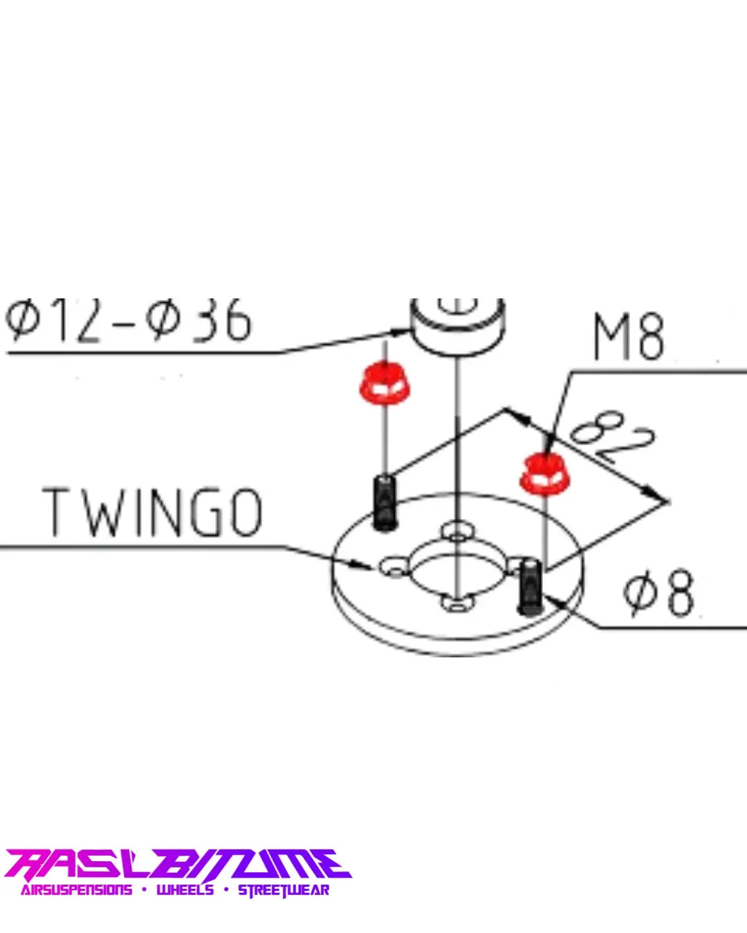 Rasl’Bitume – Kit Airmext Renault Twingo 1 (1993-2007) | Suspension Pneumatique - Rasl'Bitume