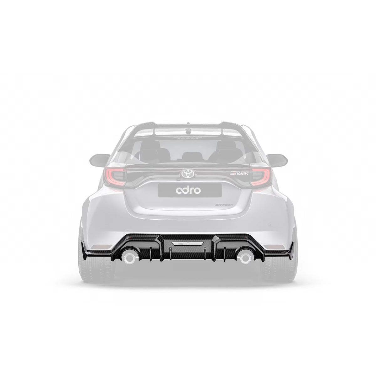 Adro-achterdiffusor voor Toyota Yaris GR (20-23)