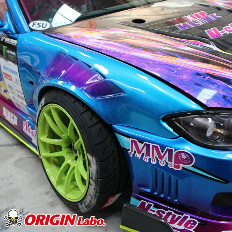 Parafanghi anteriori Origin Labo +55 mm “Shark” per Nissan Silvia S15 – vista 5