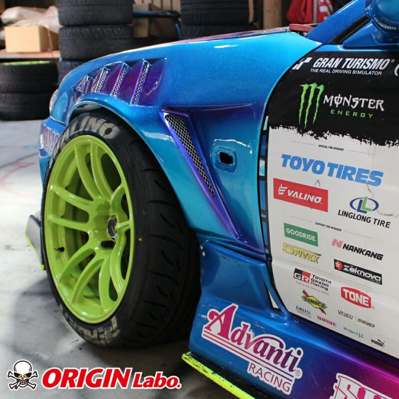 Parafanghi anteriori Origin Labo +55 mm “Shark” per Nissan Silvia S15 – vista 6