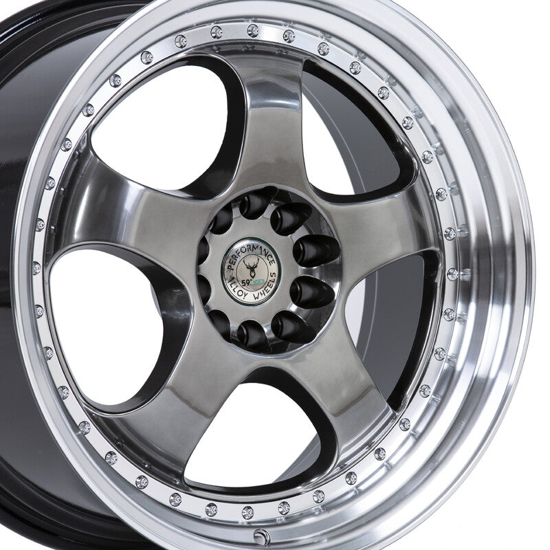 59°North D-002 19x9.5" 5x108/112 ET33, Hyper Black