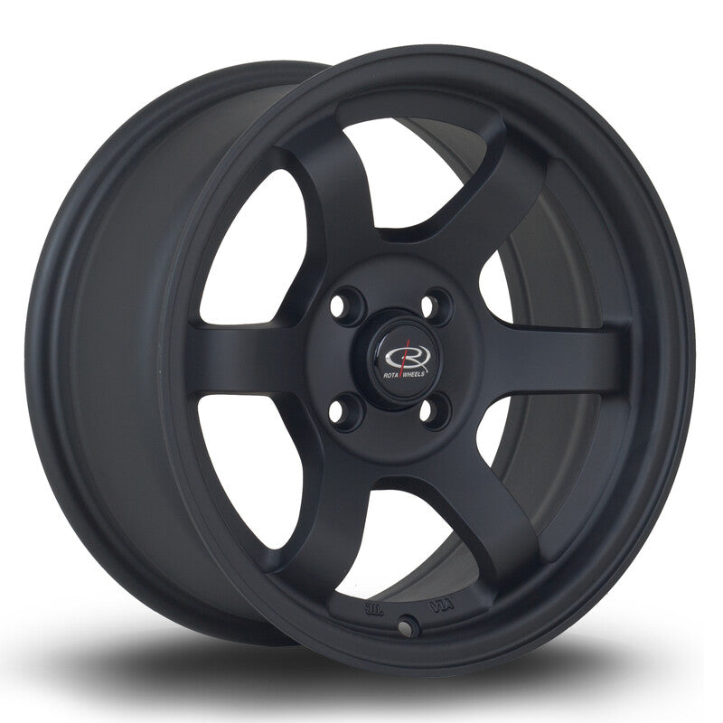 Rota Grid Max 15x7" 5x114.3 ET20, Noir Mat
