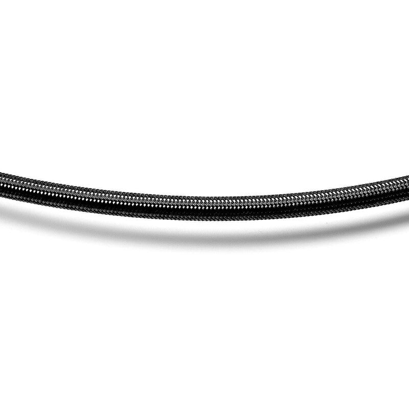 Tubo flessibile Dash 3 al metro (Teflon e acciaio inox intrecciato, guaina nera)