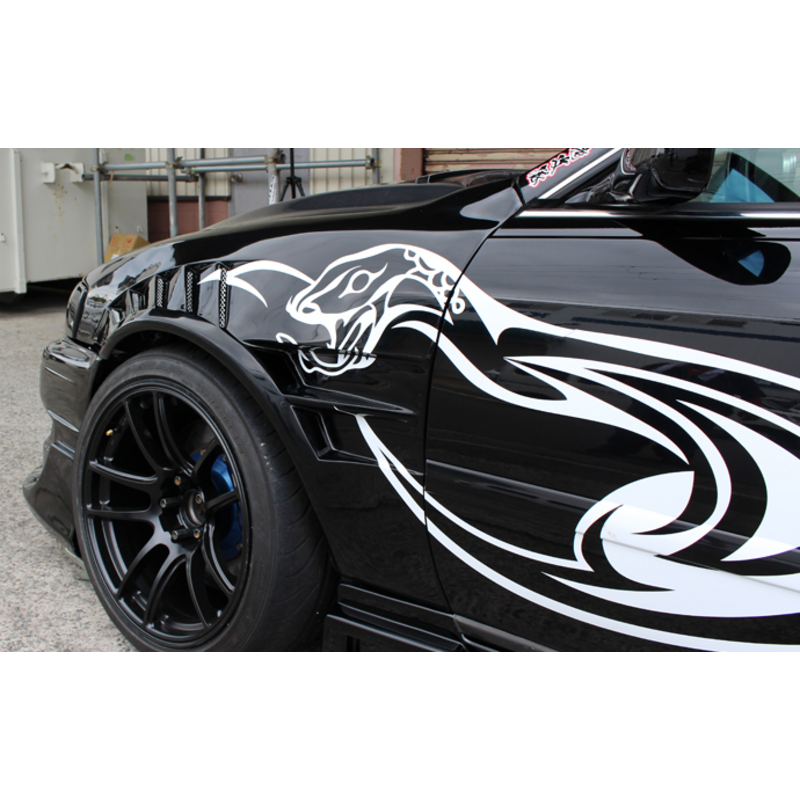 Ailes Avant Origin Labo +55mm "Shark" pour Toyota Chaser JZX100 – vue 4