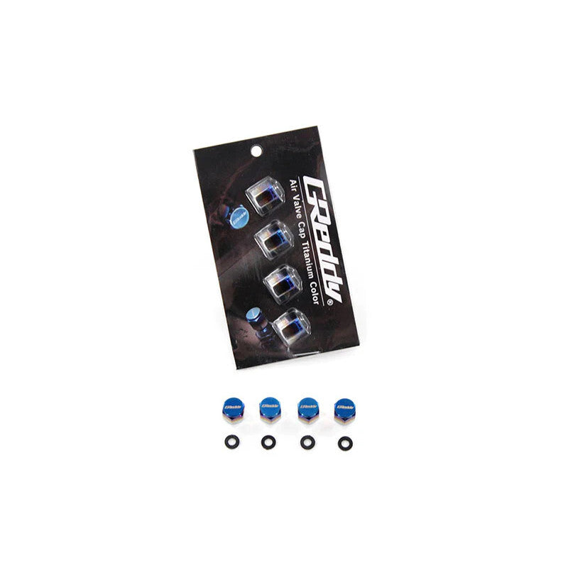 GReddy-ventilhattar i aluminium - titan (4-pack) – vy 4