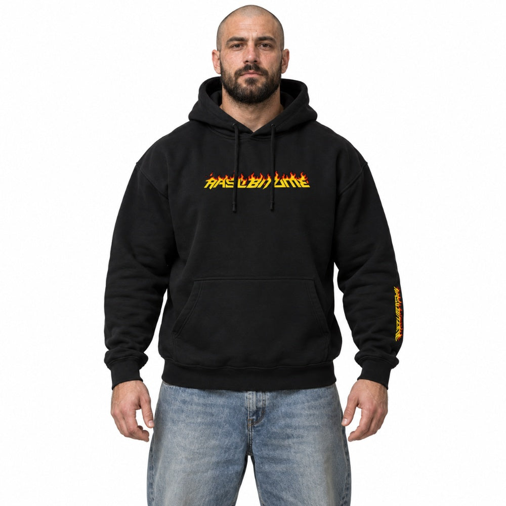 Felpa con cappuccio Backfire Rasl’Bitume unisex