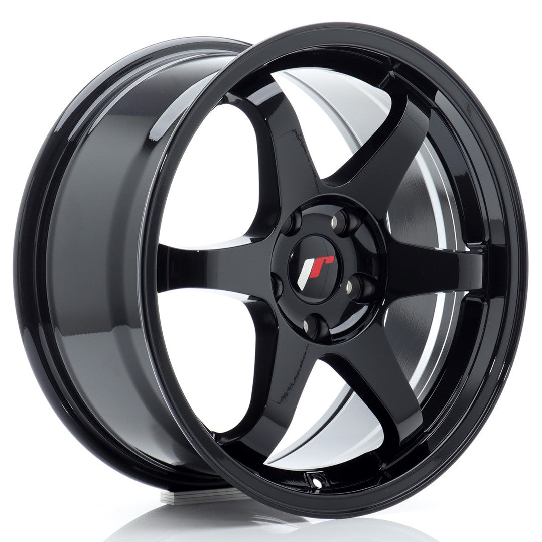 Japan Racing JR-3 17x8" 5x114.3 ET35, Noir Brillant