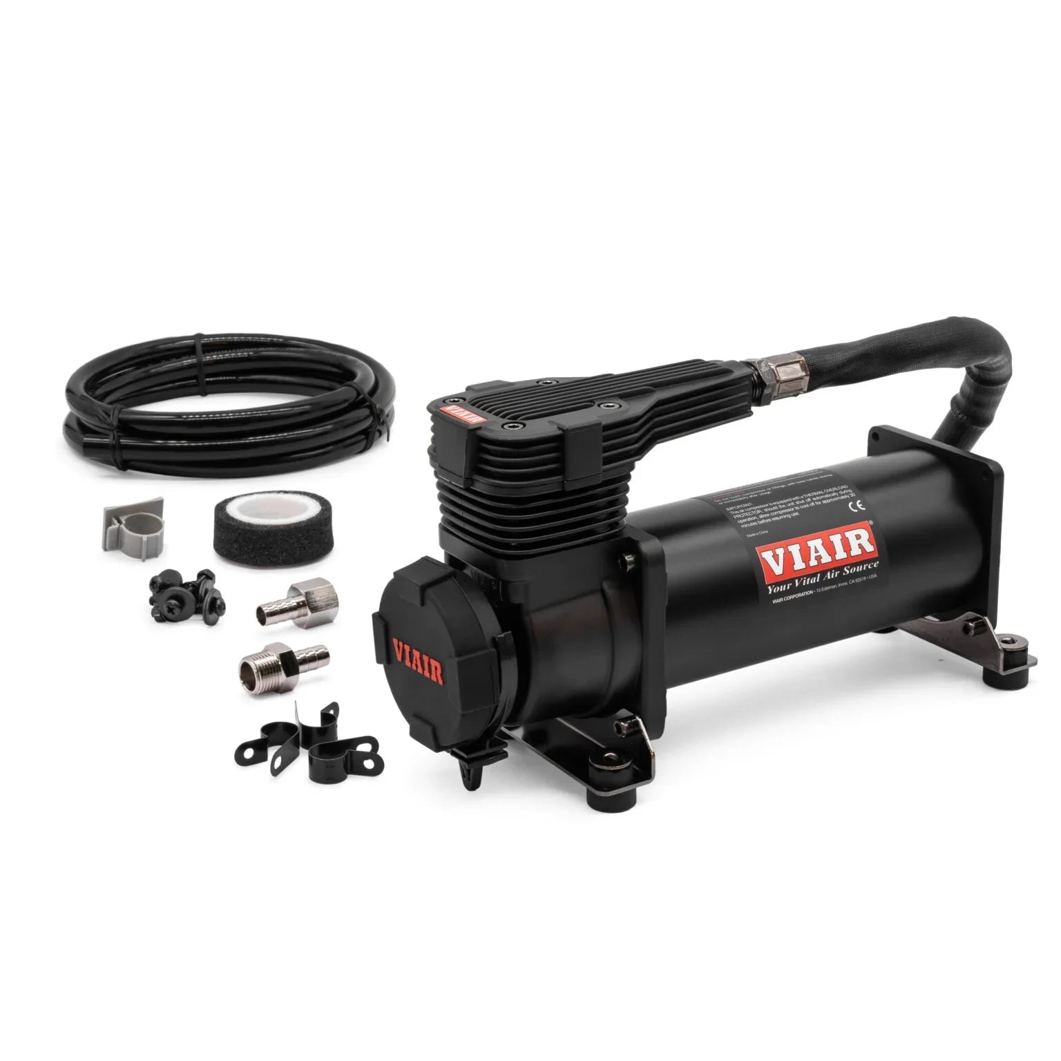 Compresseur Air Ride VIAIR 485C Gen 2 Stealth Black – 100% Duty Cycle 200 PSI