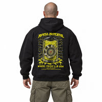 Felpa con cappuccio Wheel Toxic Lab 004 Rasl’Bitume unisex