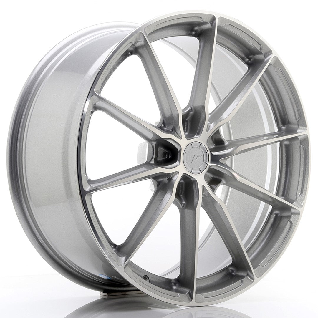 Japan Racing JR-37 Extreme Concave 20x9" (5 trous - sur mesure) ET20-45, Gris Argenté